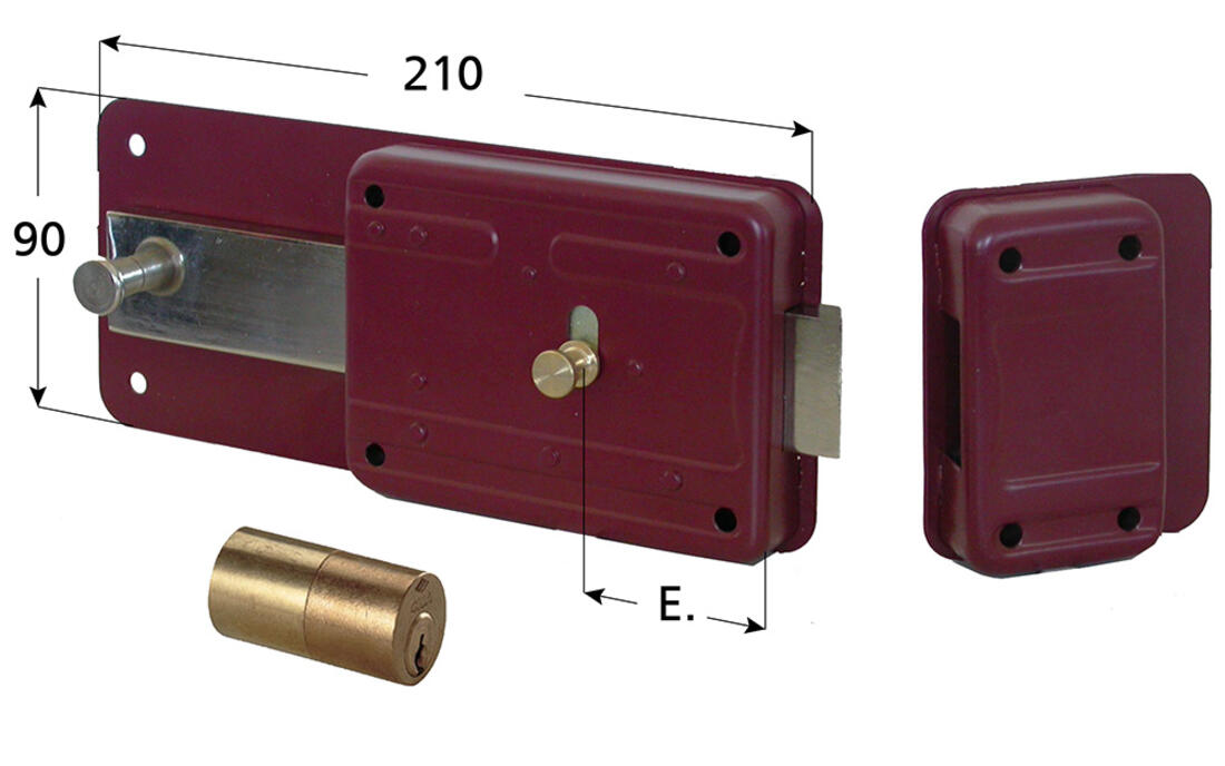 FERROGLIETTO CILINDRO FISSO CISA 6 MANDATE ENTRATA 60 - Serrature