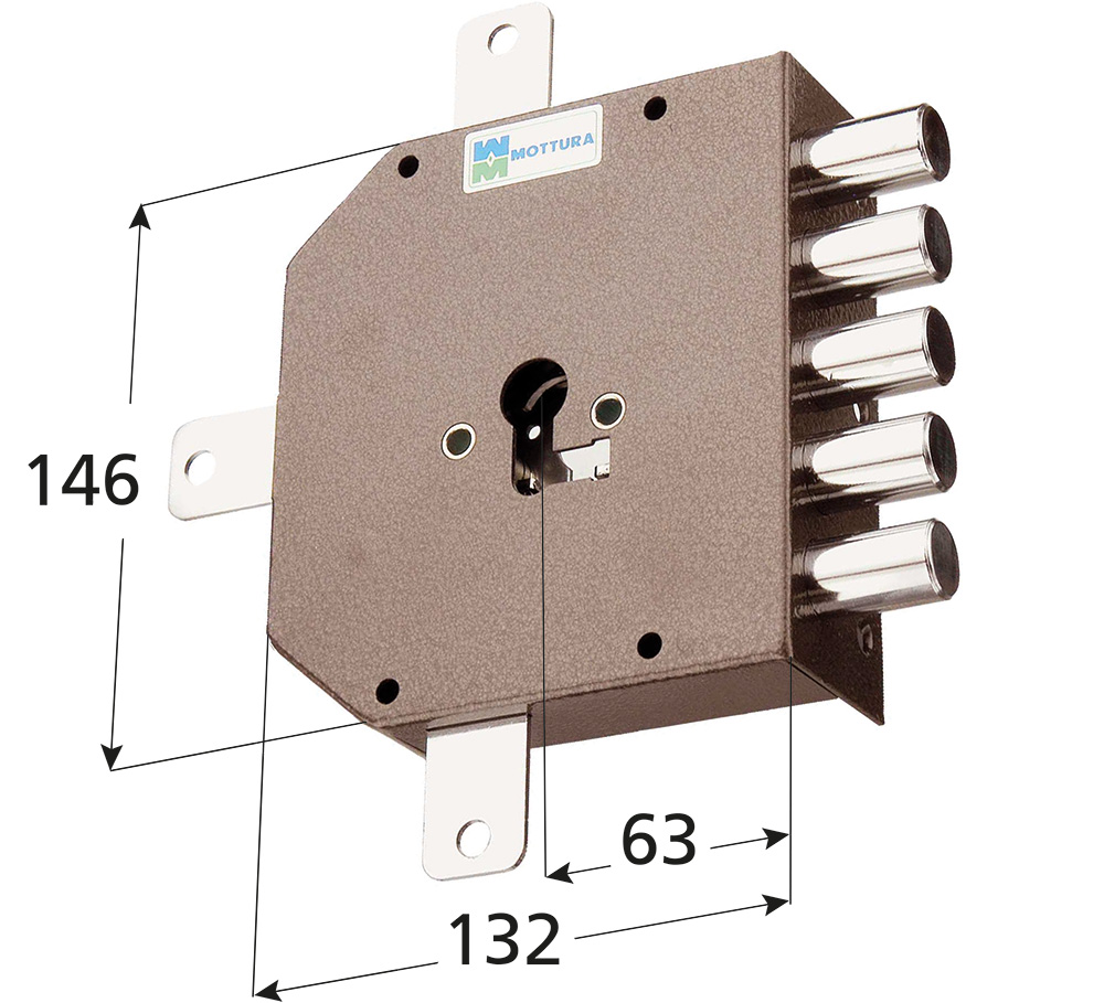 KIT SERRATURA PER PORTA BLINDATA CILINDRO EUROPEO SECUREMME CON POMO - Foto 8